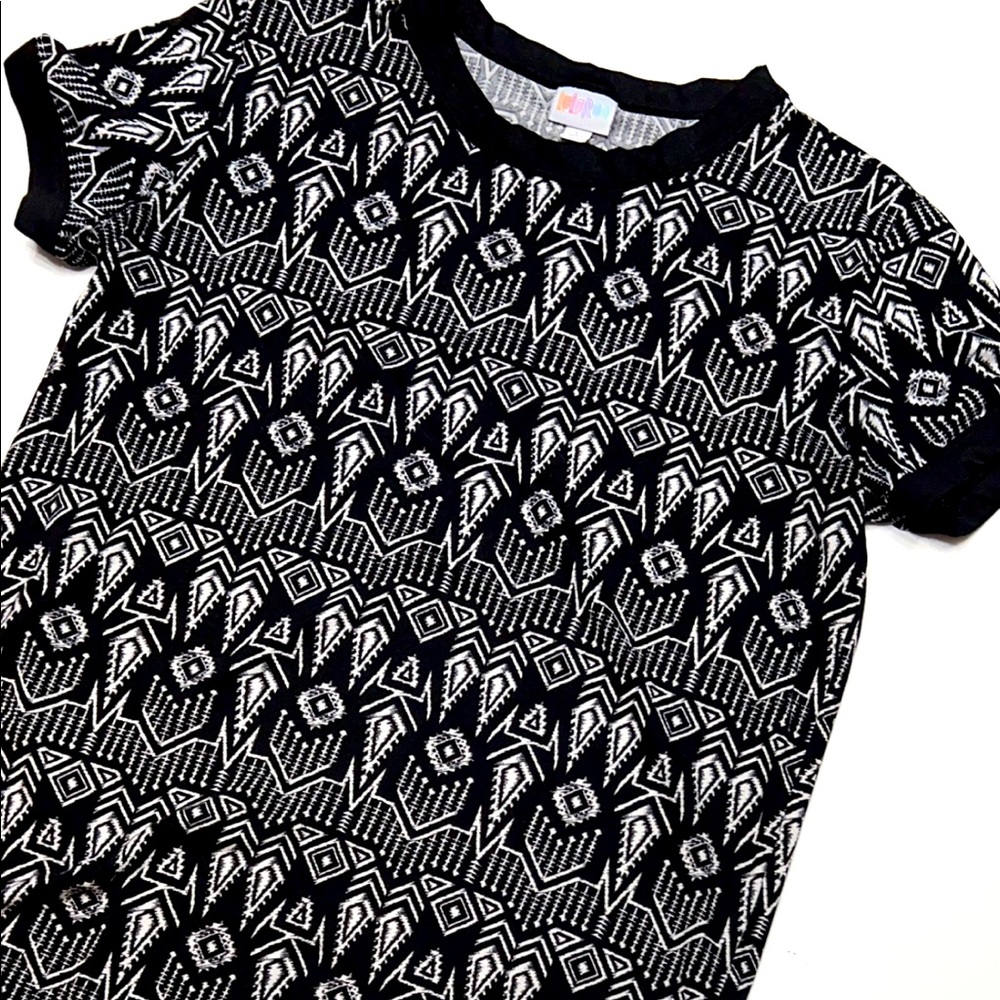 Black and White Western Patterned Tee